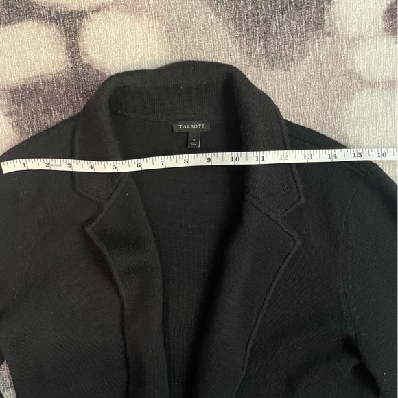 TALBOTS Black Open Cardigan Size Small - Picture 3 of 8